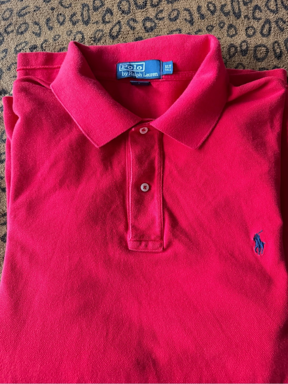 Polo by Ralph Lauren Red Long Sleeve Polo with Blue Pony! 🇺🇸